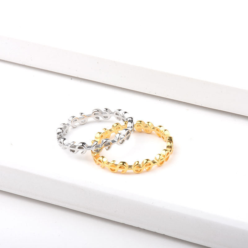 Simple Titanium Steel Gold Plated Ring Unisex Geometry Coin Design Jewelry Durable Elegant Accessory For Everyday Wear