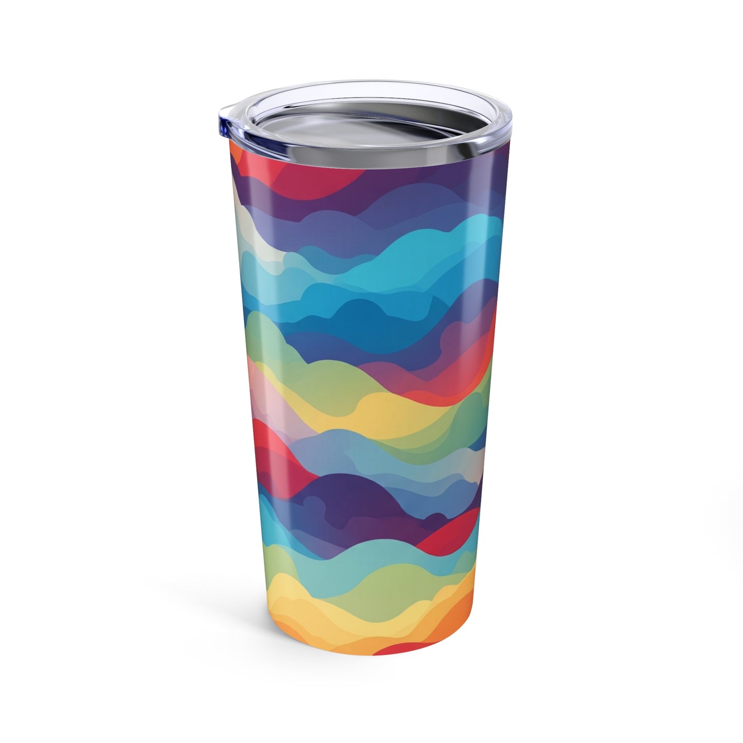 20oz Stainless Steel Tumbler With Printed Design Double Wall Vacuum Insulation Spill Resistant Hot Cold Travel Mug