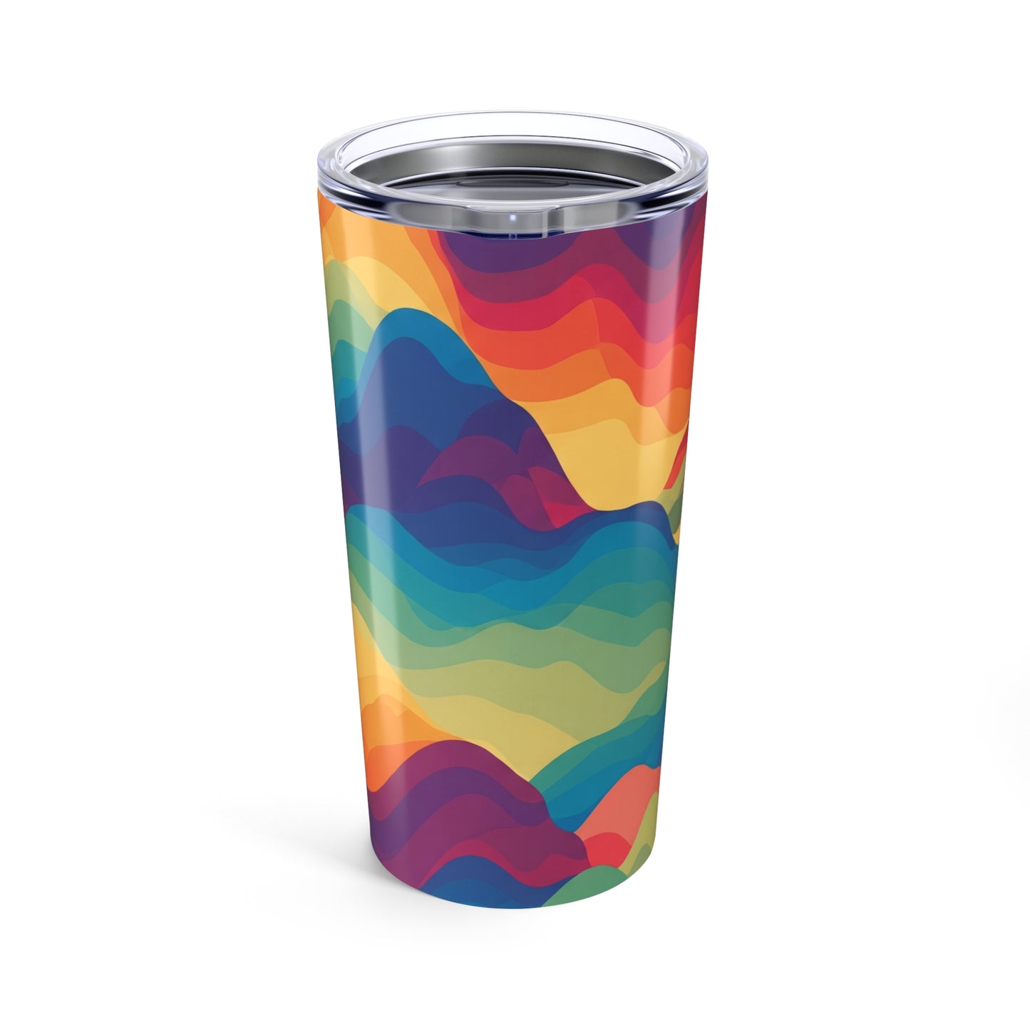 20oz Metal Travel Mug With Double Wall Vacuum Insulation Printed Drinkware Spill Resistant For Hot Or Cold