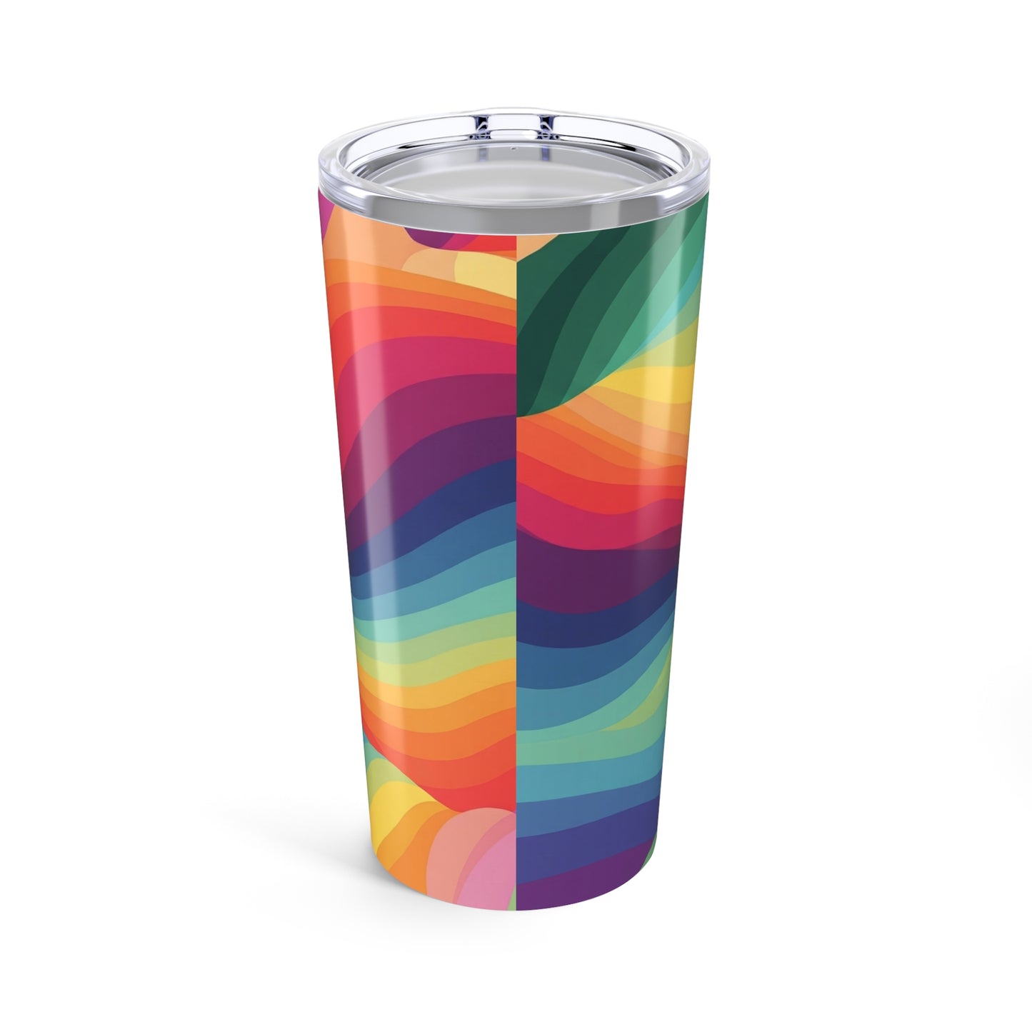 20 Oz Insulated Steel Coffee Cup With Printed Artwork Double Wall Vacuum Leak Proof BPA Free For Hot And Cold