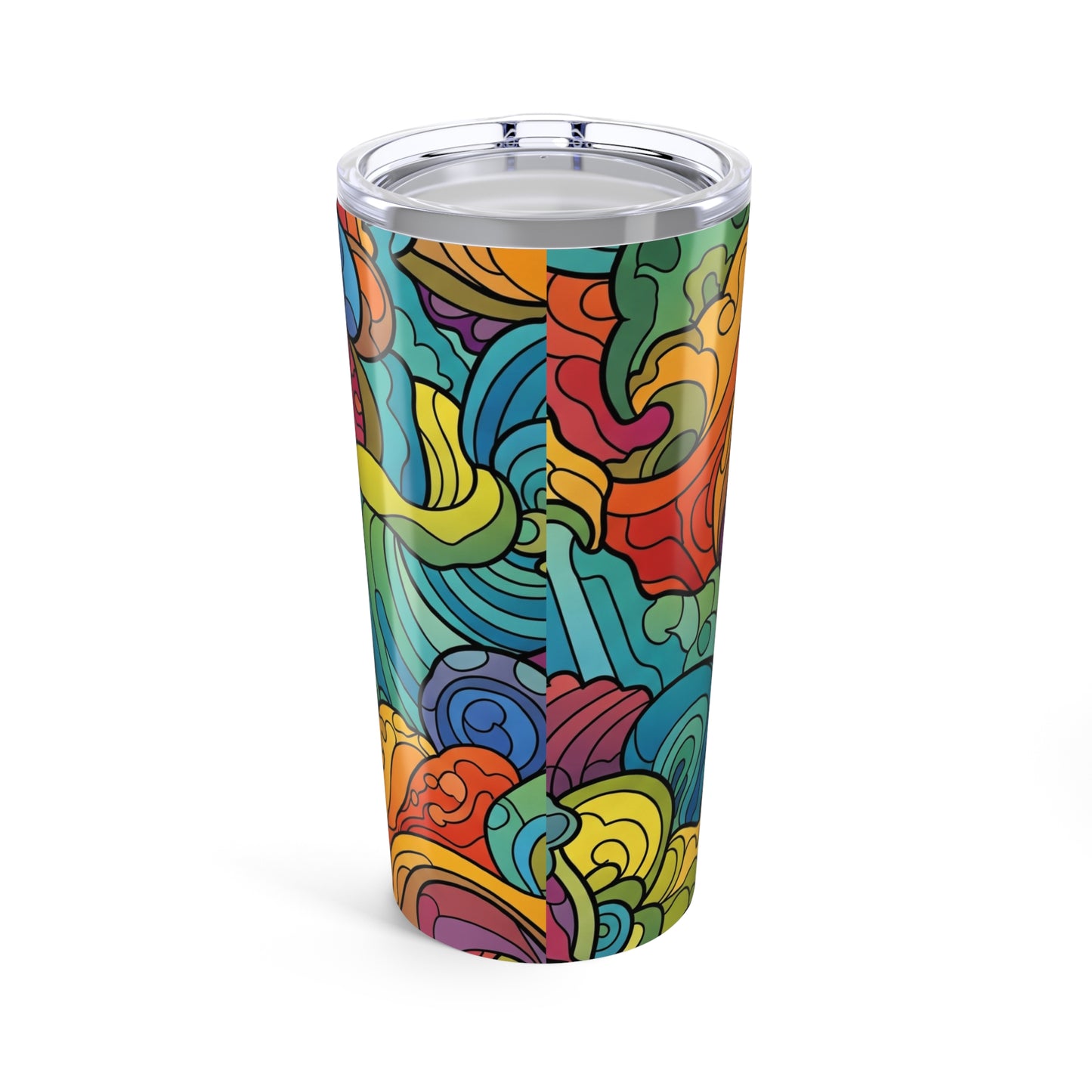 20 Oz Stainless Steel Tumbler With Double Wall Vacuum Insulation Leak Proof Travel Mug With Lid Durable Print