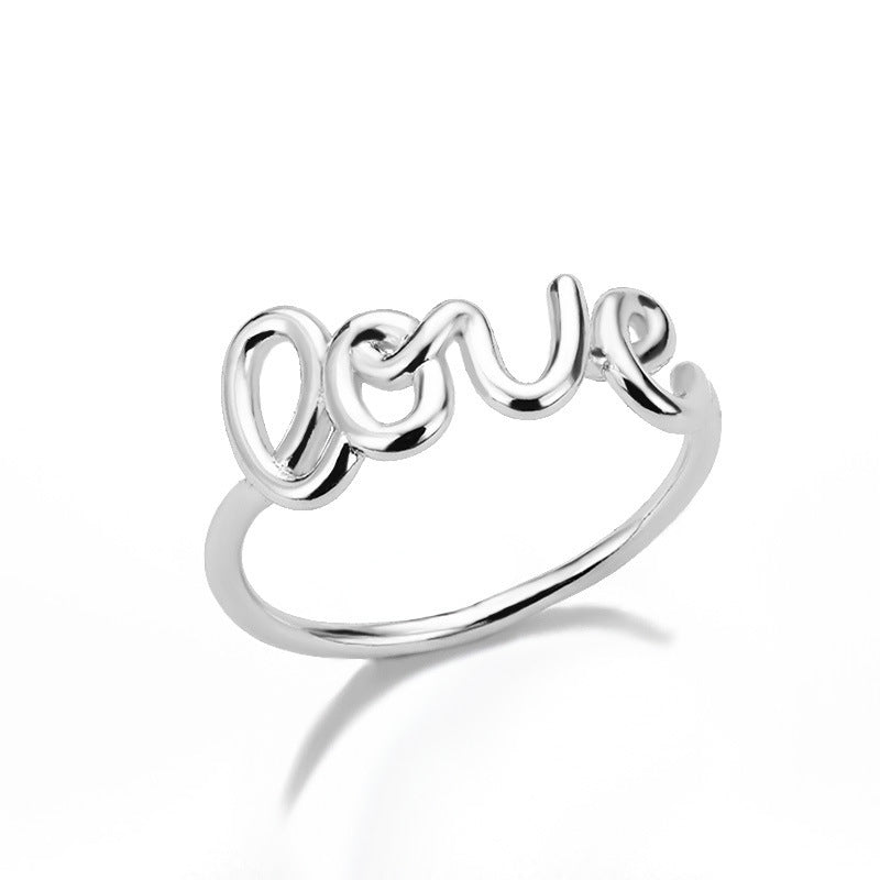 Gold Plated Love Couple Rings Unisex Copper Jewelry