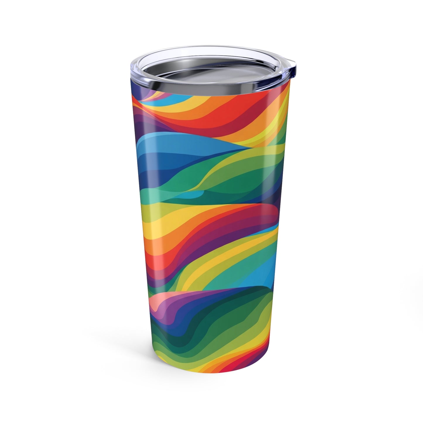 20oz Stainless Steel Tumbler With Vacuum Insulation Leak Proof Travel Coffee Mug With Lid And Printed Design