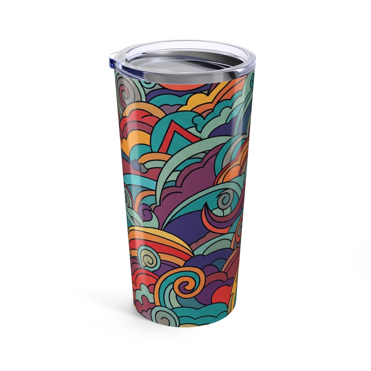 20oz Stainless Steel Tumbler Double Wall Vacuum Insulated Spill Resistant Durable Coffee Travel Mug With Printed
