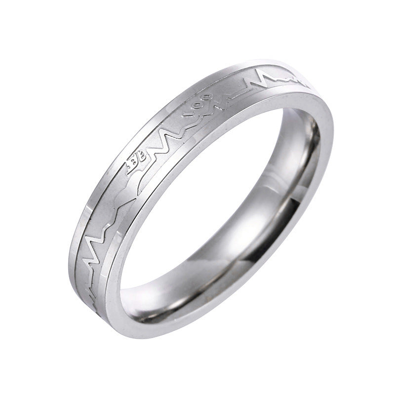 Stainless Steel Ring For Men And Women Minimalist Design Electroplated Silver Finish Band Jewelry Unisex Everyday Style