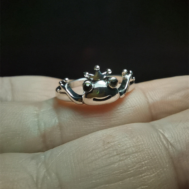 Frog Ring For Women And Girls Adjustable Opening Alloy Ring Vintage Design Fashion Jewelry Unisex Vintage Ring