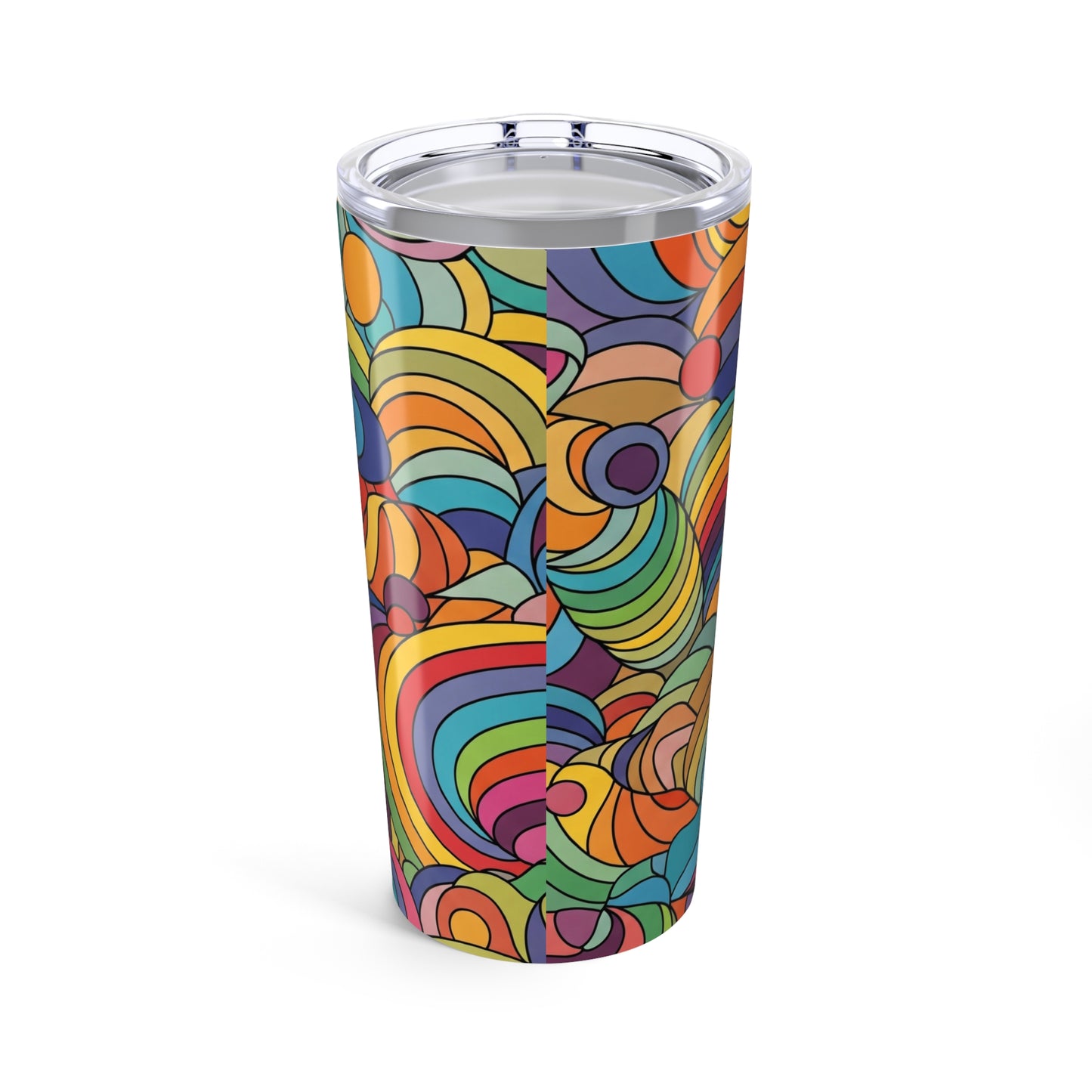 20oz Stainless Steel Printed Tumbler With Double Wall Vacuum Insulation And Spill Resistant Lid For Hot Or Cold