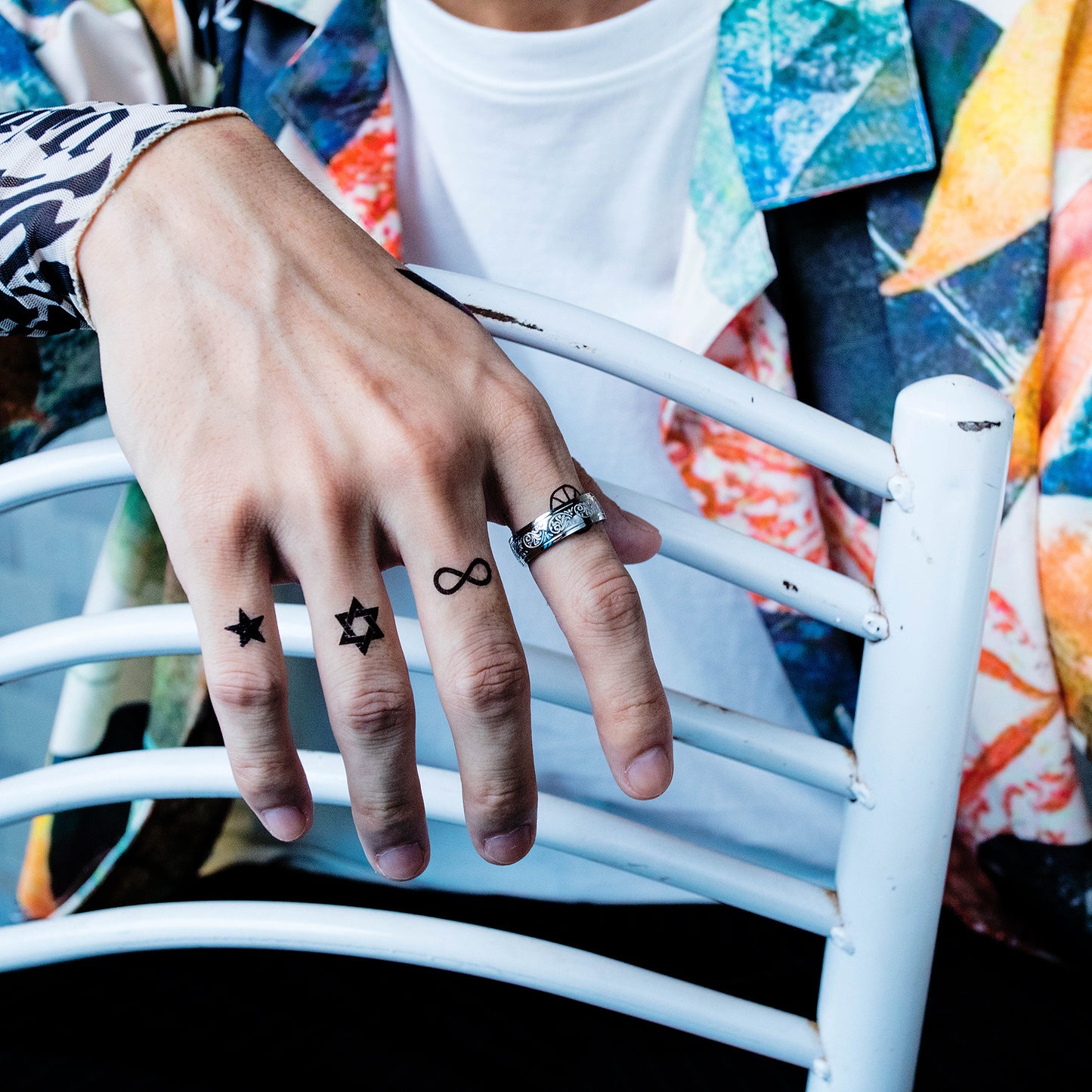 Mens Titanium Steel Ring With Vintage Wave Pattern Electroplated Band Fashion Jewelry Gift For Him Lux Icon Pro