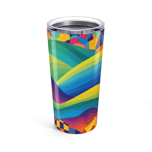20 Ounce Steel Tumbler With Double Wall Vacuum Insulation For Hot Or Cold Beverages Spill Resistant Travel Mug