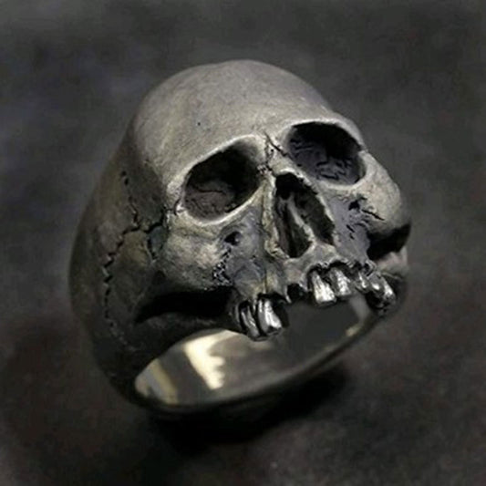 Mens Alloy Geometric Skull Ring European American Goth Punk Rock Jewelry Accessory Electroplated Scorpion Goth