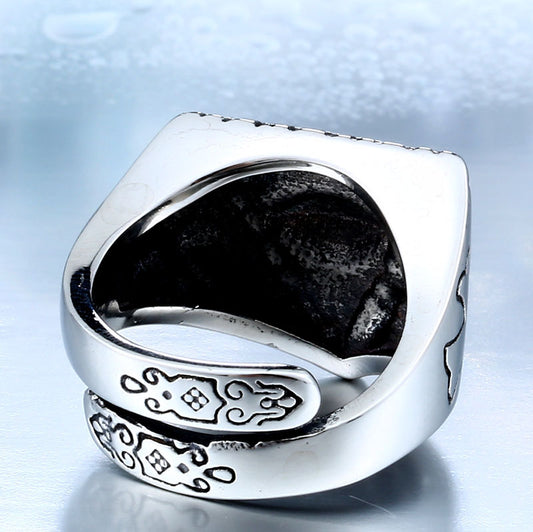 Stainless Steel Mens Rings Width 20MM Height 18MM Thickness 4MM Specifications Material Reference Only Prevail