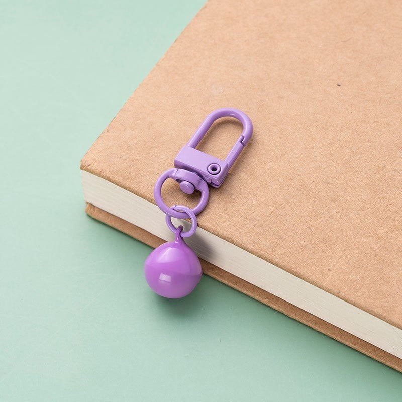 Iron and Copper Bell Keychains Pendants Durable Metal Key Chains Accessories Decorative Charms for Purses Bags