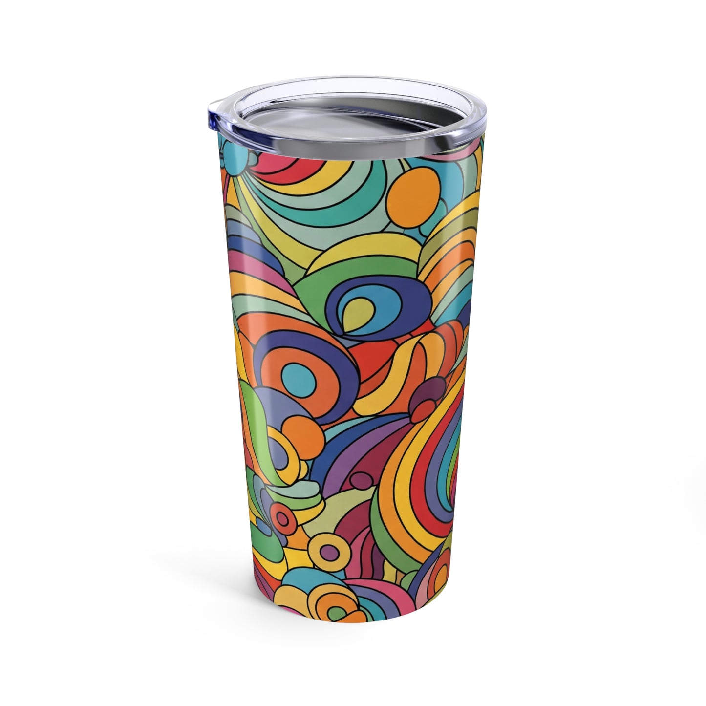 20oz Stainless Steel Printed Tumbler With Double Wall Vacuum Insulation And Spill Resistant Lid For Hot Or Cold
