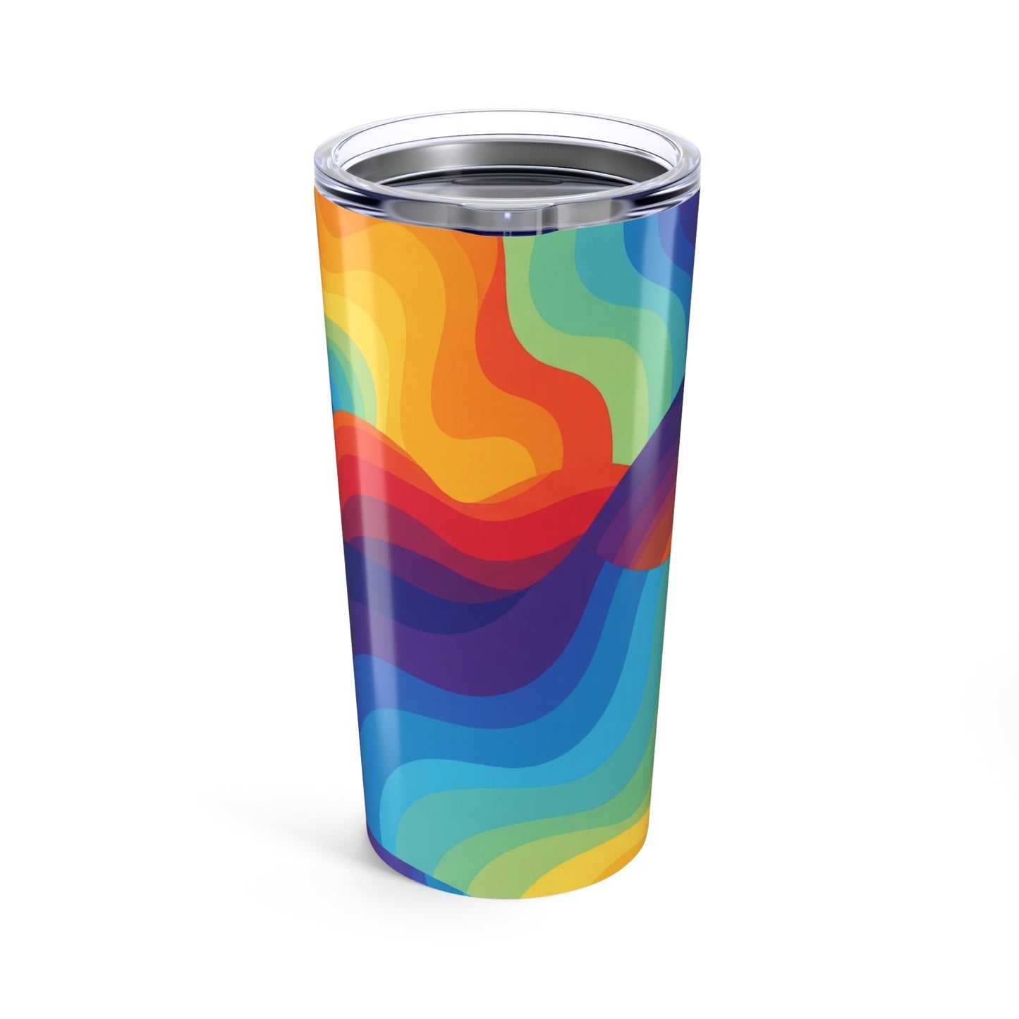 20 Ounce Steel Coffee Cup With Printed Pattern Double Wall Insulation Spill Resistant Leak Proof Travel Mug With