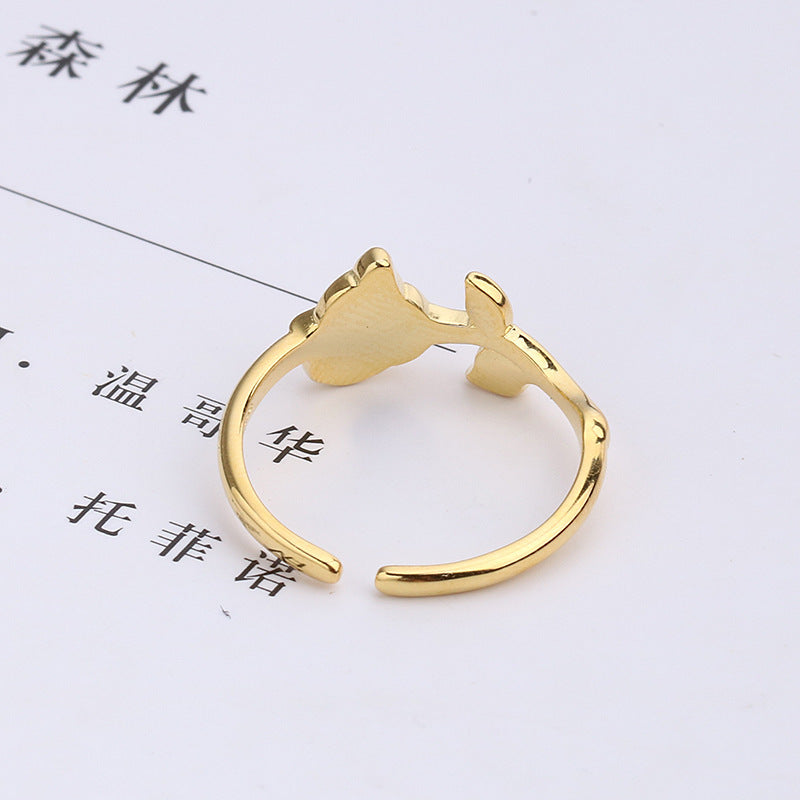 Rose Flower Ring For Women Girls 925 Sterling Silver Jewelry Electroplated Rose Gift Anniversary Gift Elegant Jewelry