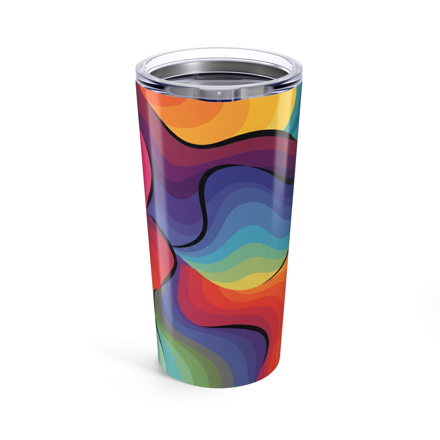 20oz Stainless Steel Printed Tumbler With Double Wall Vacuum Insulation Leak Proof For Hot And Cold Beverages Daily