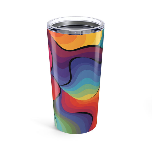 20oz Stainless Steel Printed Tumbler With Double Wall Vacuum Insulation Leak Proof For Hot And Cold Beverages Daily