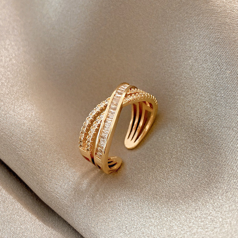 Girls Adjustable S925 Sterling Silver Ring Vintage Geometry Bow Stars Design Open Ring For Index Finger Ladies