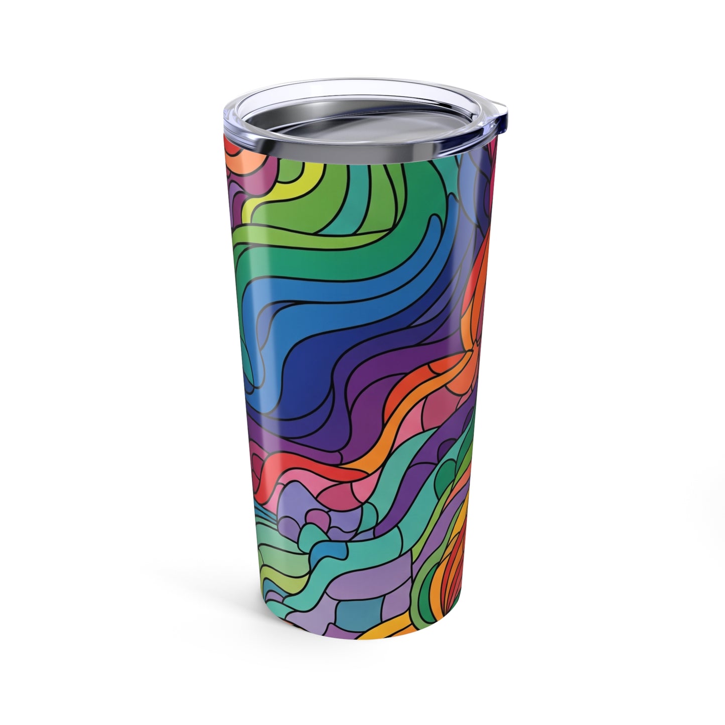 20oz Stainless Steel Tumbler With Double Wall Vacuum Insulation And Artwork Durable Travel Mug For Hot Or Cold
