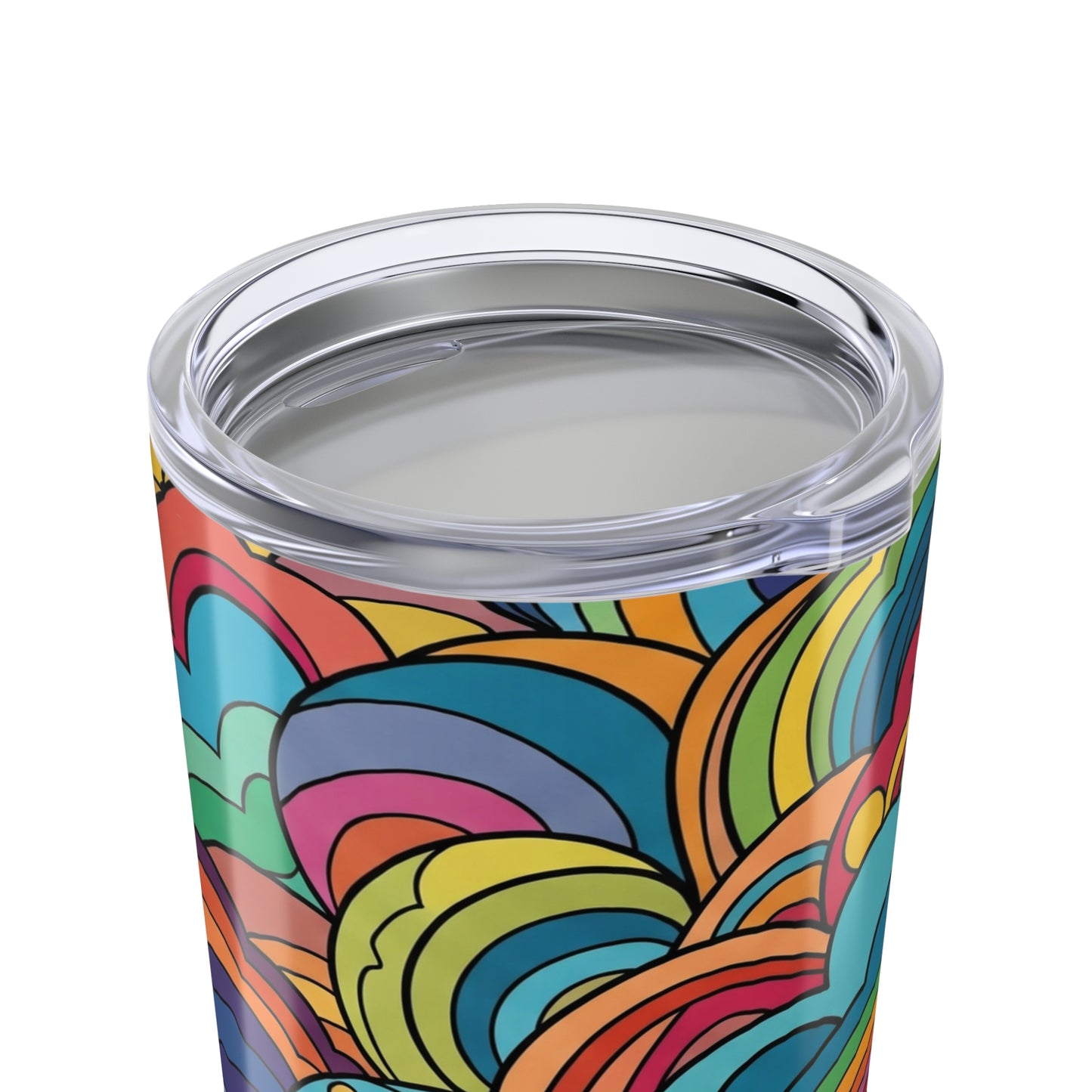 20oz Stainless Steel Printed Tumbler with Double Wall Vacuum Insulation Leak Proof BPA Free Mug for Hot and Cold