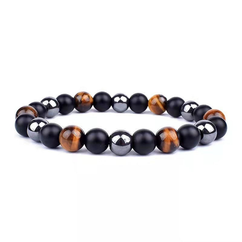 Unisex Agate Bead Bracelet Geometric Natural Stone Jewelry