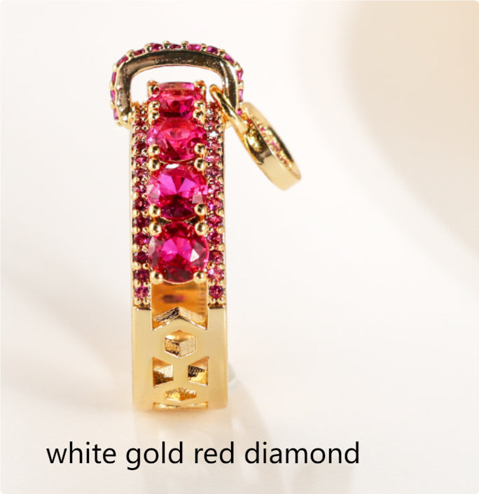 Copper Disc Inlaid Zircon Ring For Women Silver Gold And Rose Gold Variants Size 4 5 6 7 8 9 10 11 12 Elegant Accessory