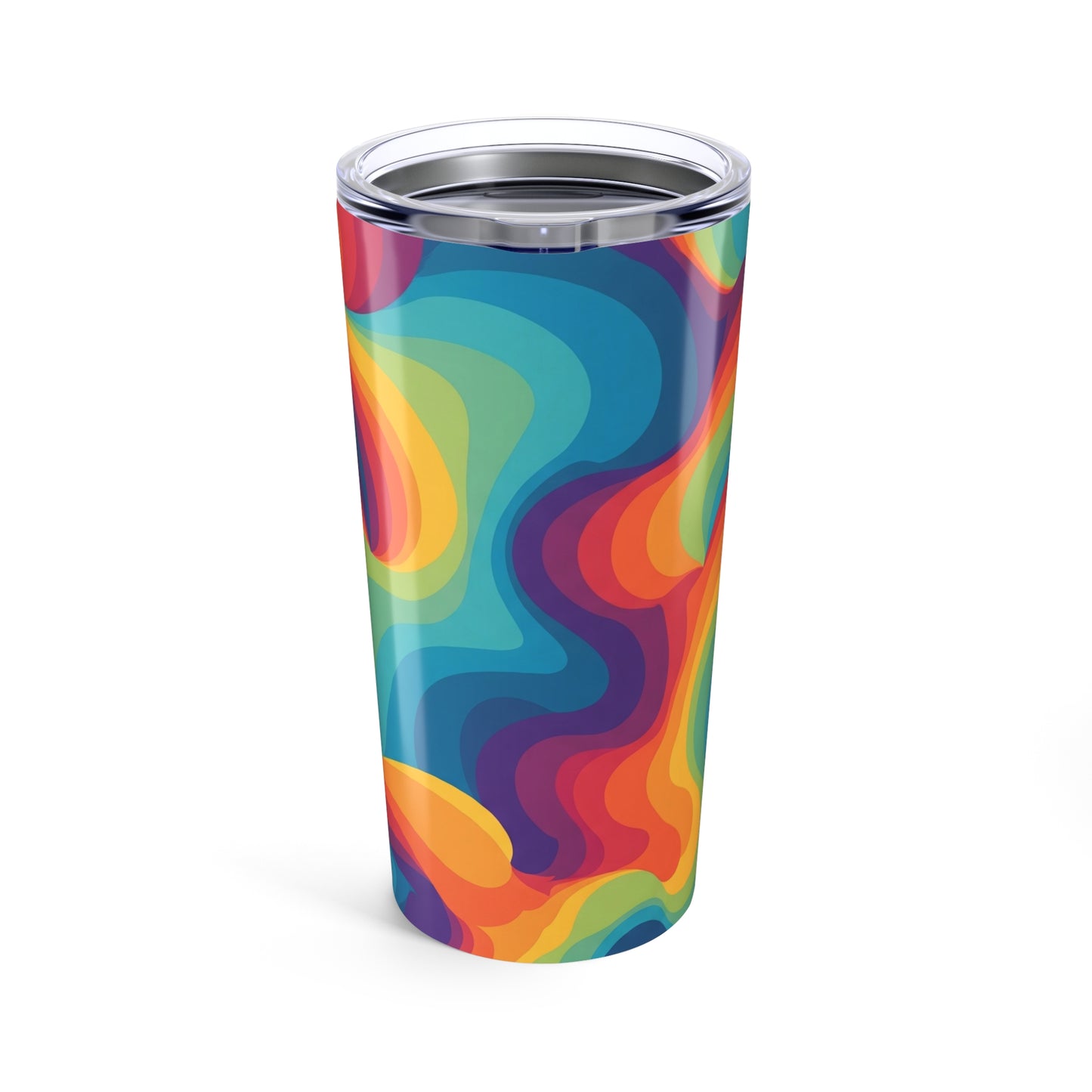 20oz Stainless Steel Tumbler Double Wall Vacuum Insulated Leak Proof Thermal Travel Coffee Mug Printed Artwork