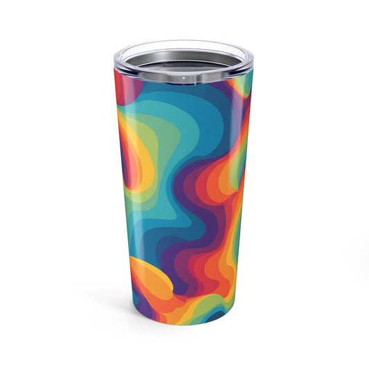 20oz Stainless Steel Tumbler Double Wall Vacuum Insulated Leak Proof Thermal Travel Coffee Mug Printed Artwork