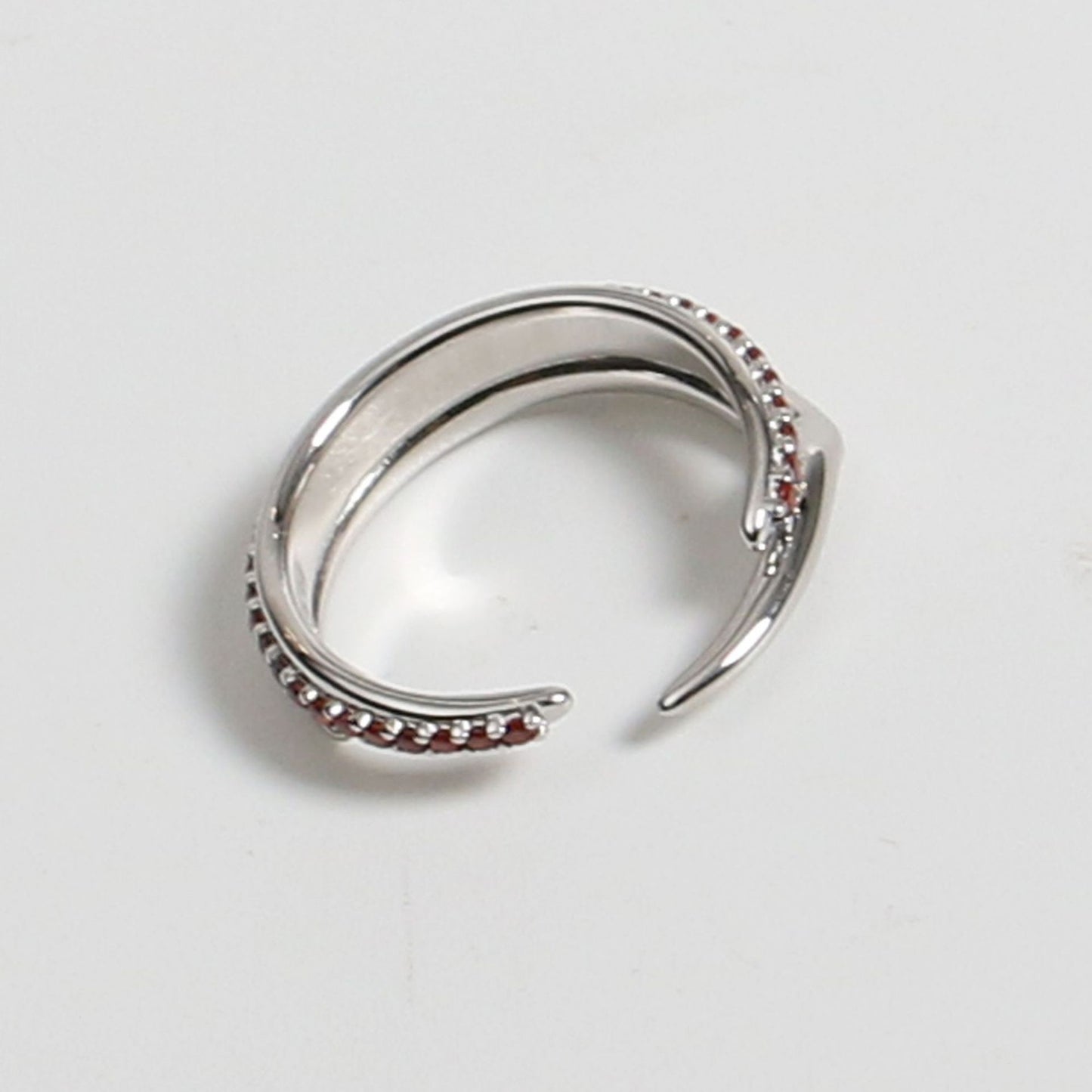 Geometric Metal Ring For Women Plated Fashion Jewelry Trendy Silver Tone Ring Minimalist Geometry Design Style