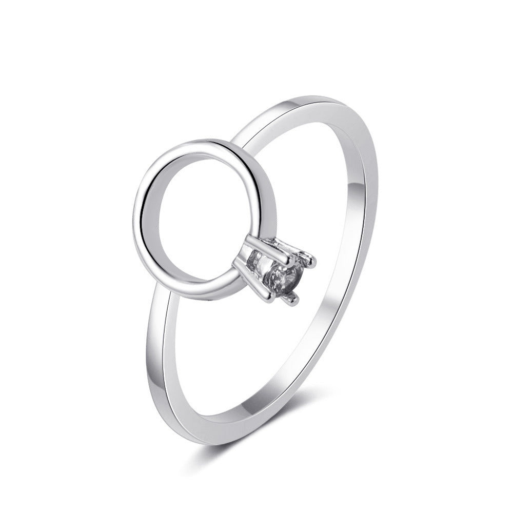 Womens Alloy Rings Retro Geometric Pearl Portrait Ring Love Rings Fashion Jewelry Unto Women Metal Rings Retro