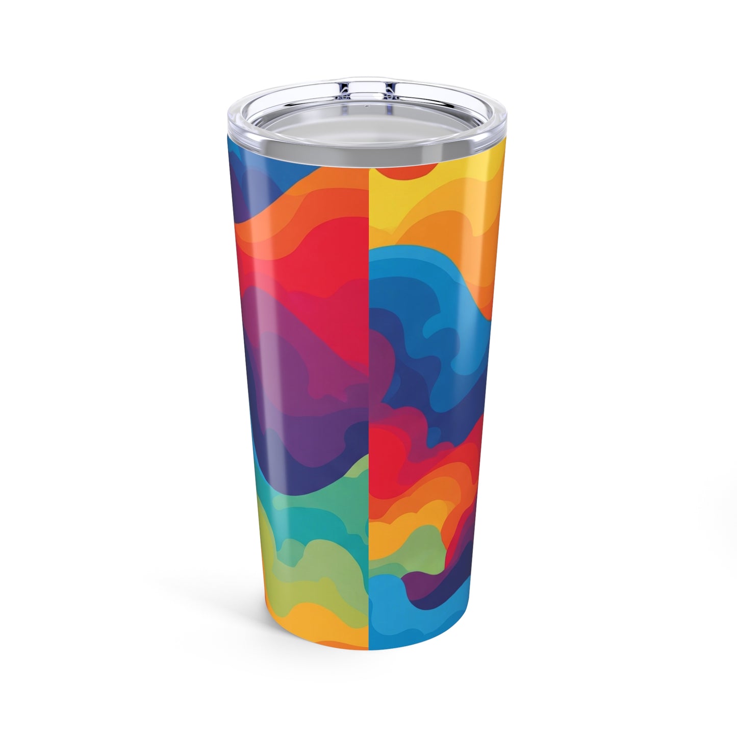 20oz Printed Stainless Steel Tumbler With Double Wall Insulation Spill Resistant Lid For Hot Or Cold Beverages