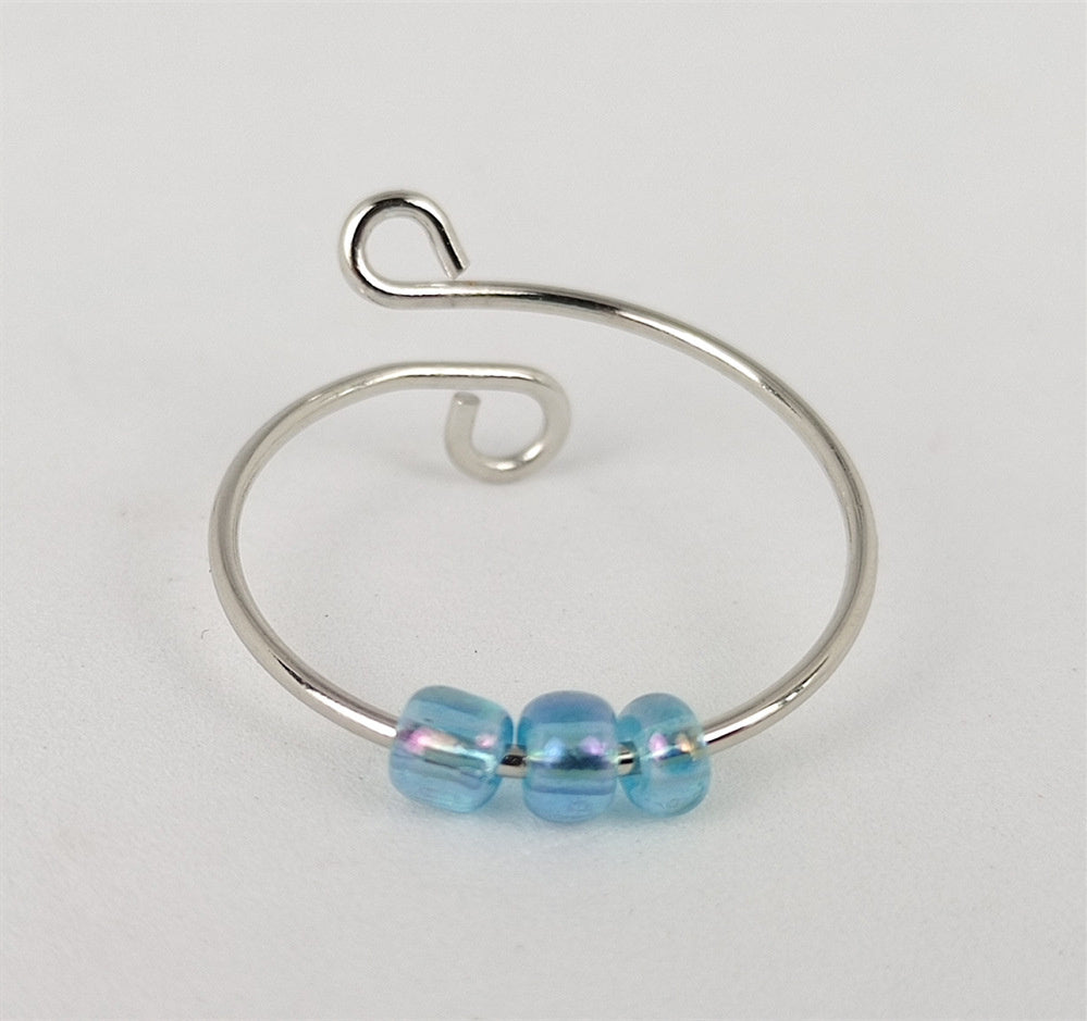 Rotating Anxiety Relief Ring Adjustable Fidget Band Geometric Alloy Electroplated Fashion Ring Cute Knuckle Ring