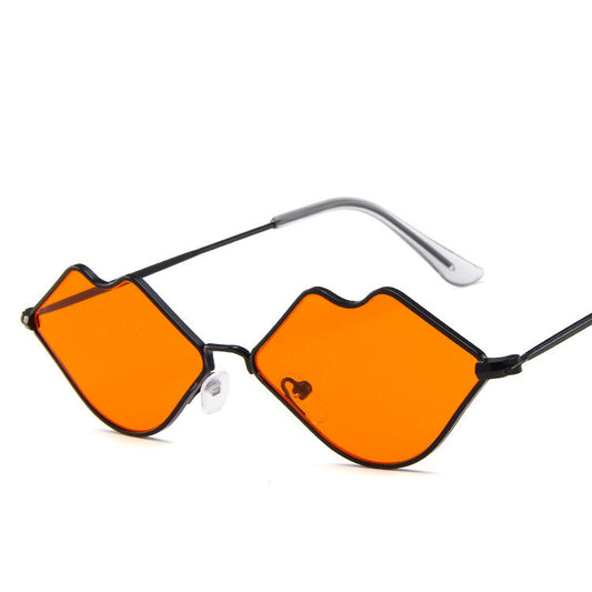 Womens Novelty Sunglasses Red Lips Designs Eyewear With AC Lens Trendy Fun Sunglasses For Parties Or Everyday