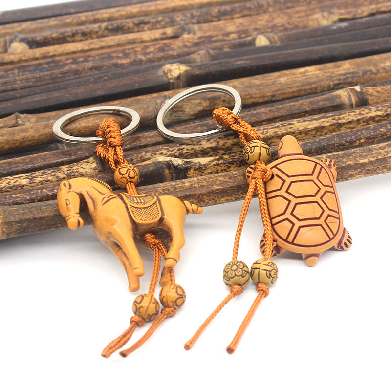Animal Keychains Cute Horse Key Rings Turtle Key Chain Elephant Accessories For Bags Purses And Car Keys Plastic