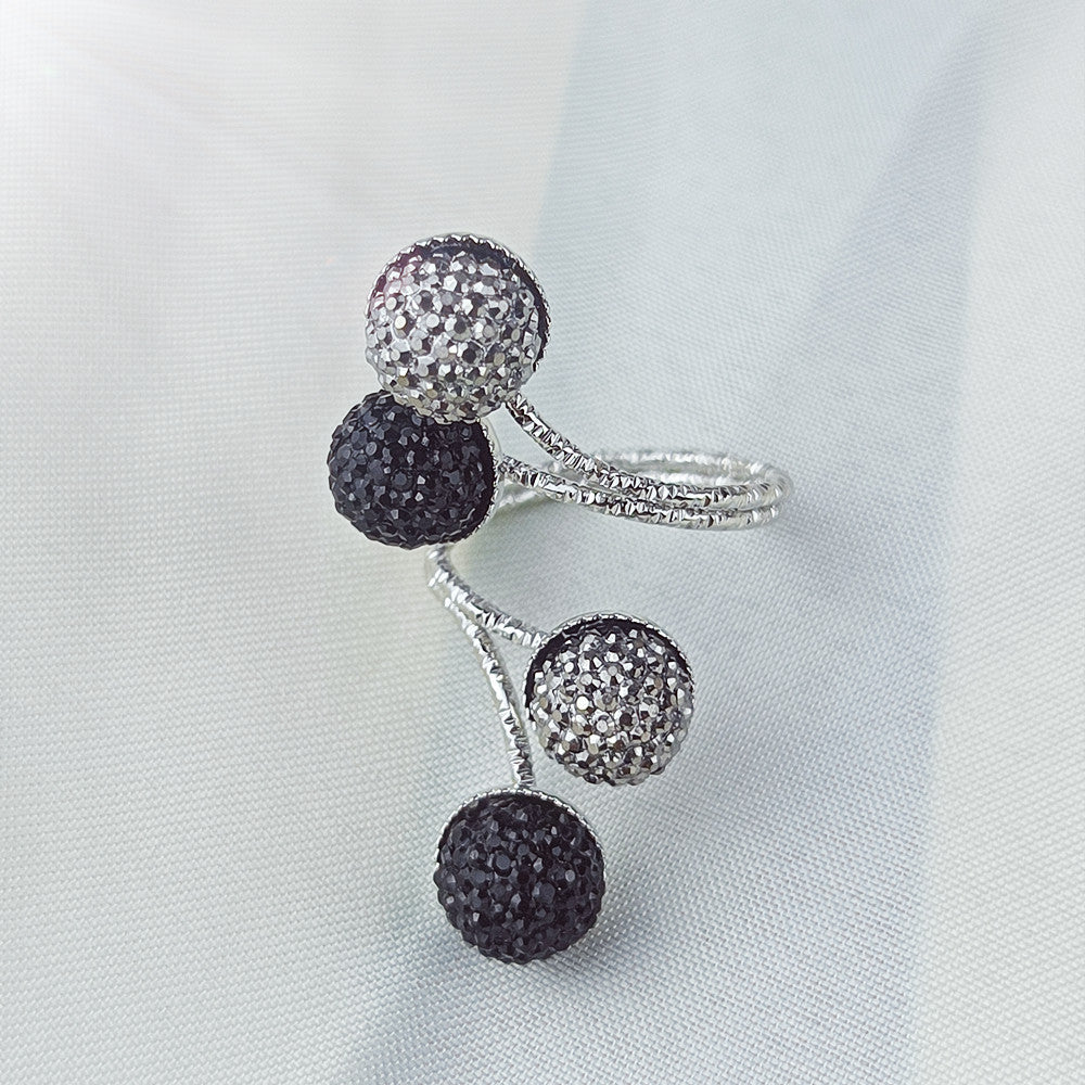 Womens Alloy Buckle Geometric Rings Simple Spring Ring Fashionable Scarf Rings Unique Design Ring Elegant Ring