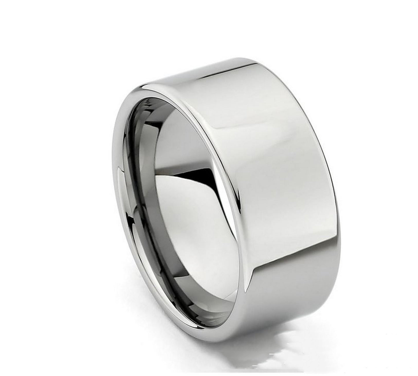 Couple Rings Stainless Steel Band Smooth Inner Surface European Geometric Design Rings For Men And Women Trend