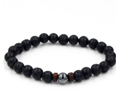 Vintage Volcanic Stone Beaded Bracelet Durable And Stylish For Daily Wear And Occasions For Everyday Style Use