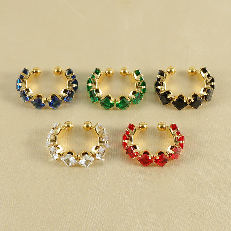 Stainless Steel Diamond Ring For Women Special Interest Design Elegant Jewellery With Brilliant White Diamonds