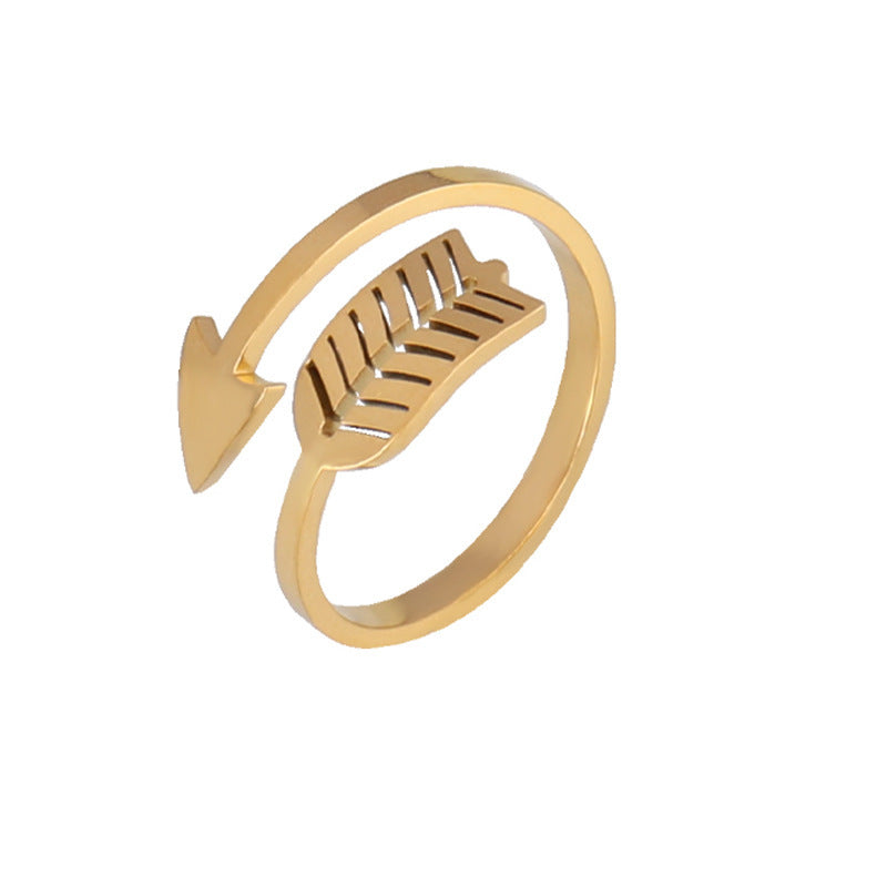 Stainless Steel Geometric Ring Natural Style Women Gold Silver Trendy Fashion Hip Hop Minimal Jewelry Timeless