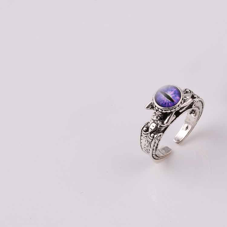 Three Dimensional Multicolor Skull Ring Inlaid Unisex Jewelry Accessory Alloy Craft Finish Highly Visible Tone