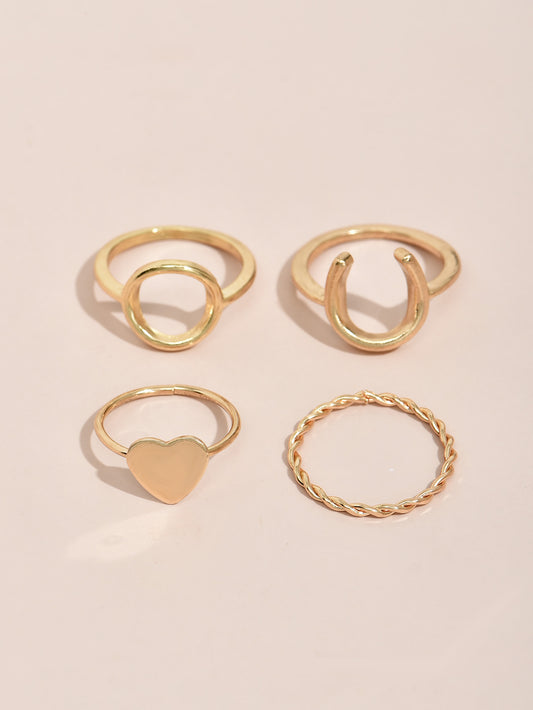 Fashionable Zinc Alloy Ring For Women Beautiful Everyday Accessory High Quality Design Ring Elegant Shine Look