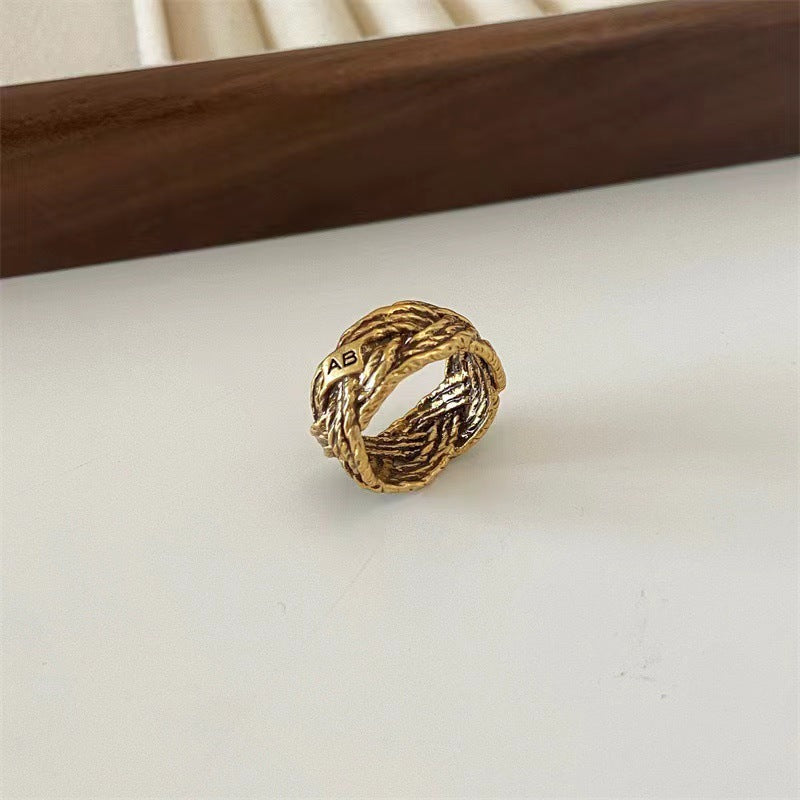Geometric Zinc Alloy Thumb Ring For Women Durable Statement Accessory High Quality Daily Wear Ready To Pair Up