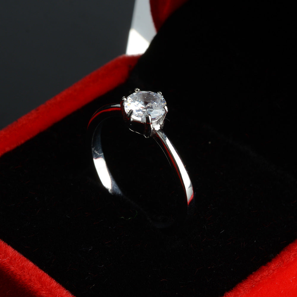 Women's Stainless Steel Heart Ring with 5A Zircon Stone Engagement Ring Perfect Gift for Her Geometric Metal Ring Available in Sizes 5 6 7 8 and 9