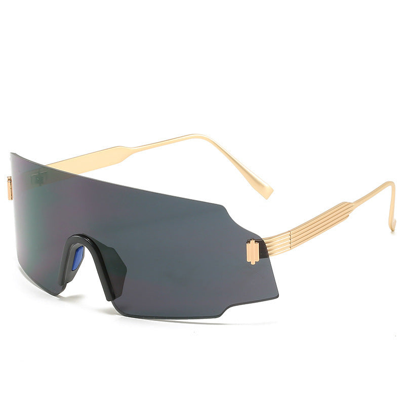 Outdoor Sports Sunglasses For Cycling Plastic Metal Frame PC Lenses Light Colored Glasses Ideal For Outdoor Gold