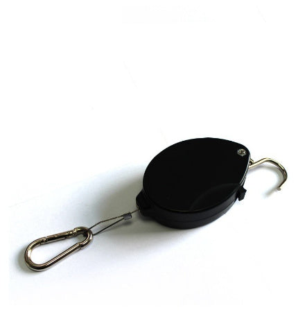 Retractable Key Ring 65cm Steel Wire Rope Heavy Duty Keychain Belt Clip Easy Pull Key Holder Everyday Use Quick Access