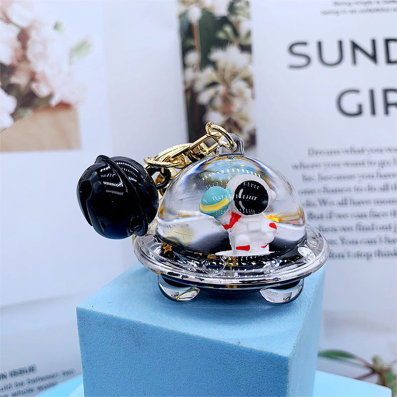 Acrylic Spaceman Keychain Girly Heart Design Alloy Key Chain Accessory For Space Lovers Guitar Skateboard Moon