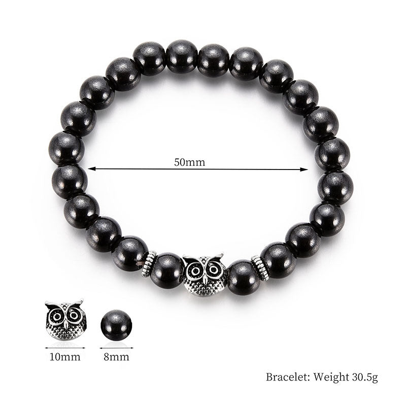 Unisex Magnetic Owl Zodiac Design Bracelet Fashion Jewelry For Women And Men Animal Magnet Accessory DailyWear