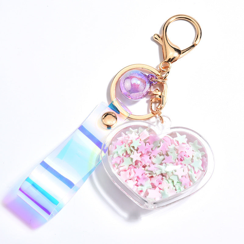 Heart Keychain Peach Heart Design Zinc Alloy Keyring For Keys And Bags Fashion Accessory Cute Durable Portable Keychain