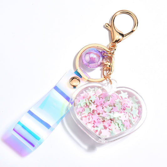 Heart Keychain Peach Heart Design Zinc Alloy Keyring For Keys And Bags Fashion Accessory Cute Durable Portable Keychain