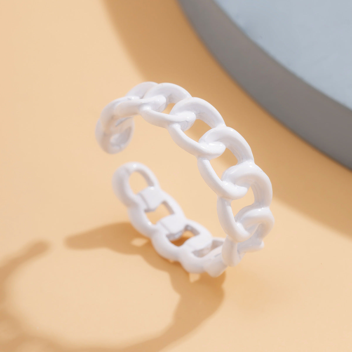 Macaron Dessert Ring Alloy Opening Adjustable Ring For Women Gift For Her Cute Fashion Accessory Jewelry Daily Wear